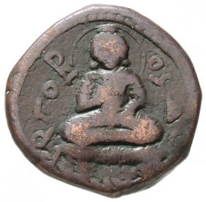 coin with Buddha